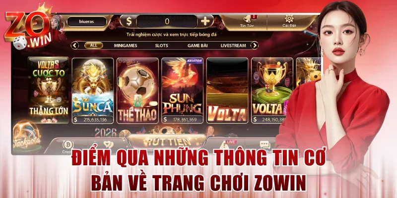 Điểm qua những thông tin cơ bản về trang chơi ZOWIN