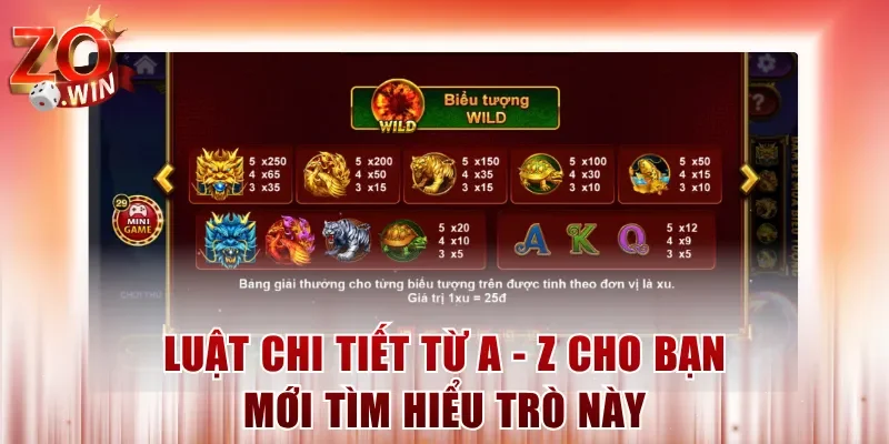 Luật chi tiết từ A - Z cho bạn mới tìm hiểu trò này